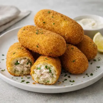 Croquettes de poulet recette : croustillantes maison