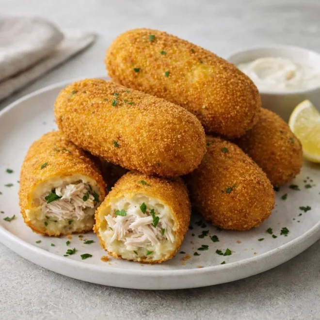 Croquettes de poulet recette : croustillantes maison
