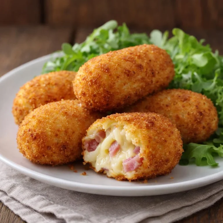 Croquettes de pomme de terre jambon gruyère croustillantes