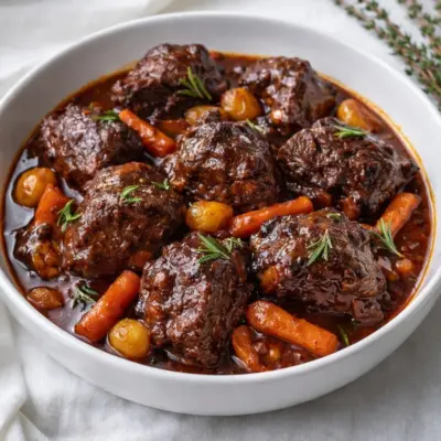 Daube de bœuf à la provençale : recette mijotée