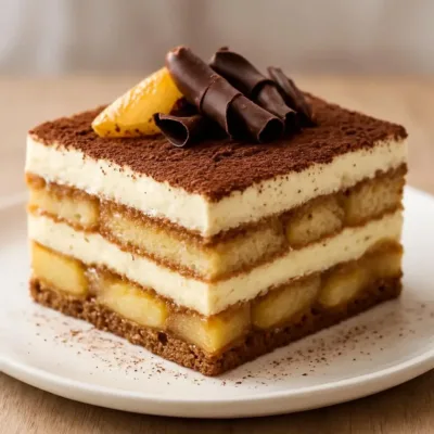 Tiramisu poire chocolat : délice mascarpone