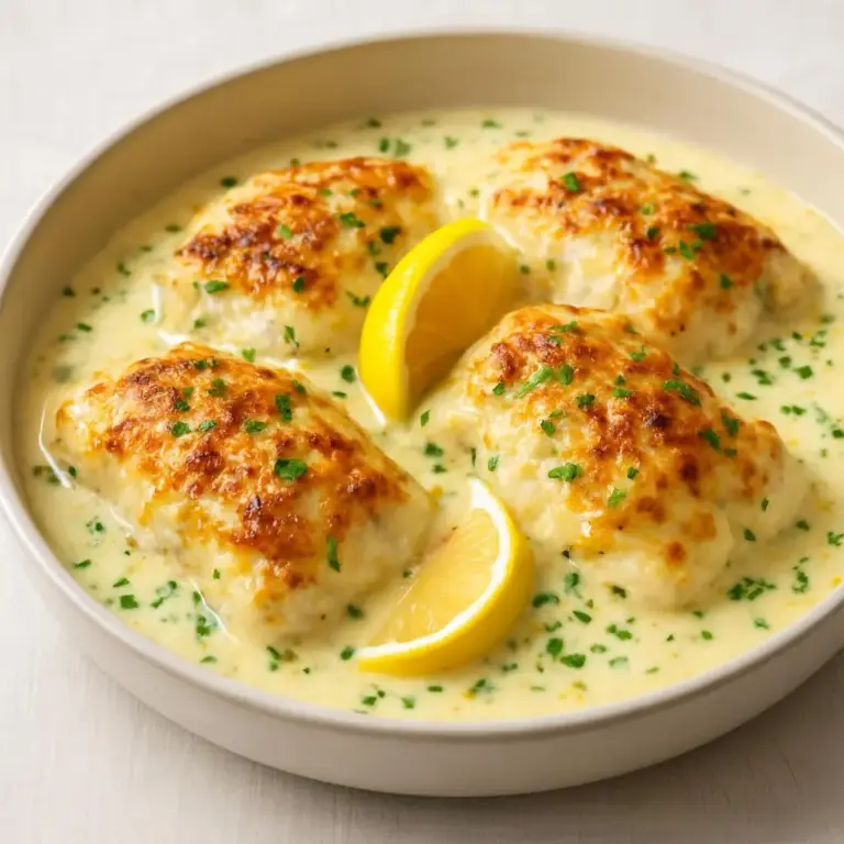 Dos de cabillaud au parmesan et citron, sauce crémeuse au four