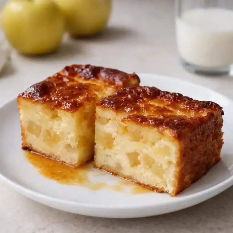 Far aux pommes caramélisées (fondant au rhum)