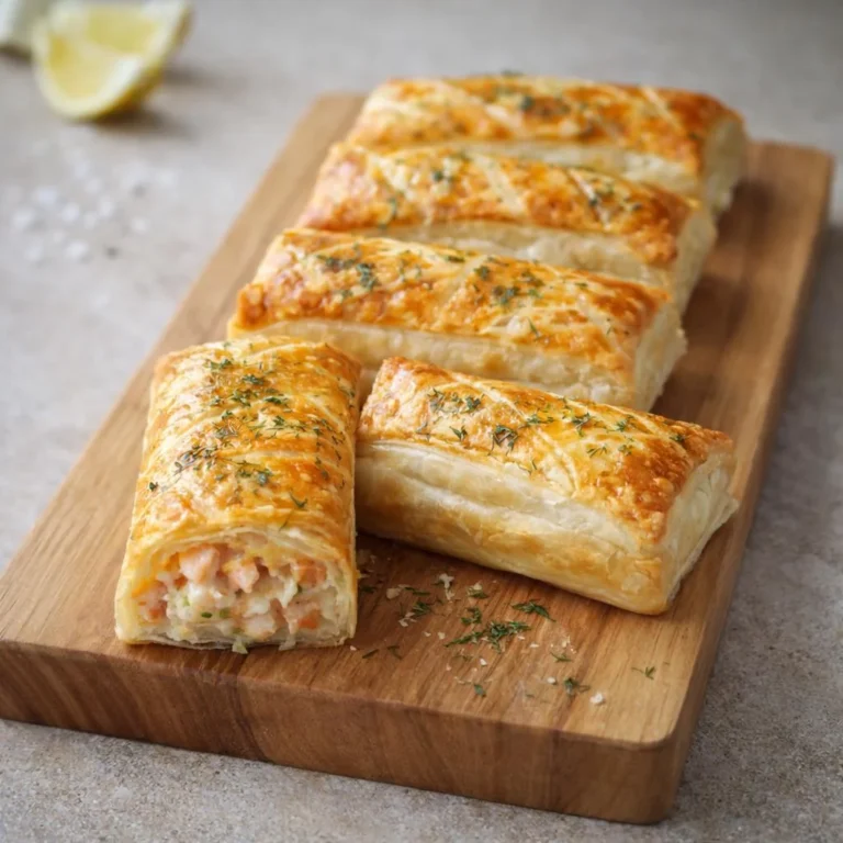 Feuilletés au saumon et fromage : crousti-fondants au four