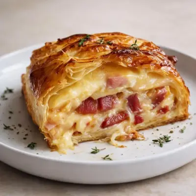 Feuilletés camembert lardons au four : fondant & croustillan