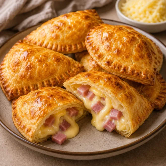 Feuilletés jambon-emmental au four, ultra fondants