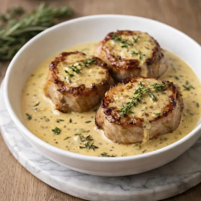 Recette filet mignon de porc moutarde au thym