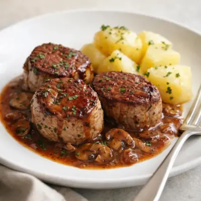 Filet mignon à la sauce au porto : tendre & nappant