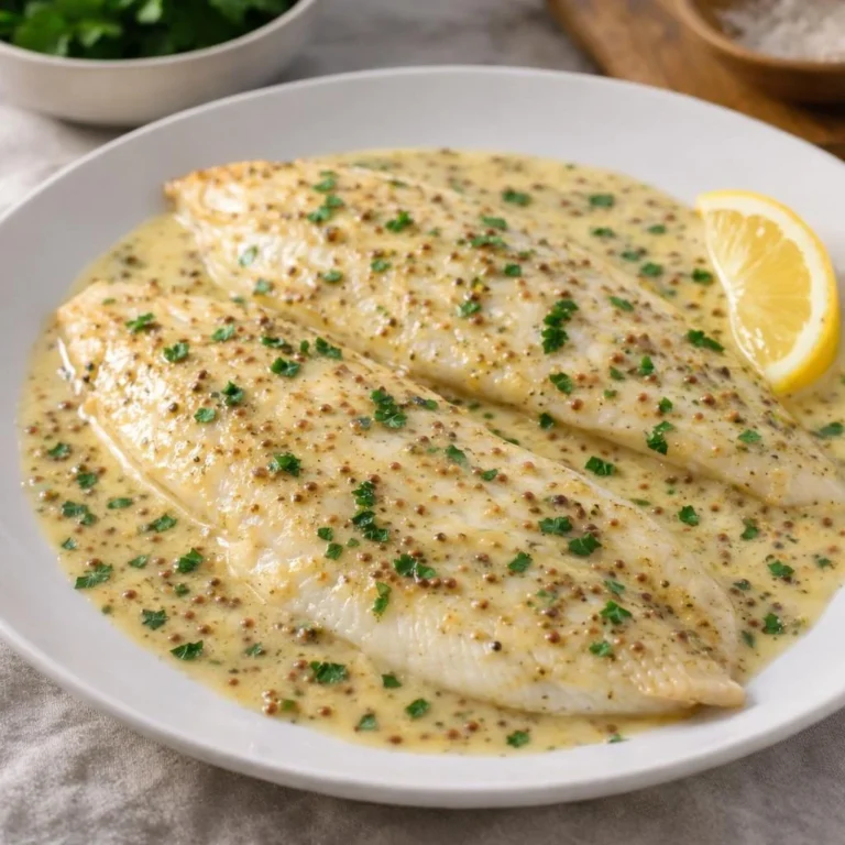 Recette filets de sole sauce moutarde à l’ancienne