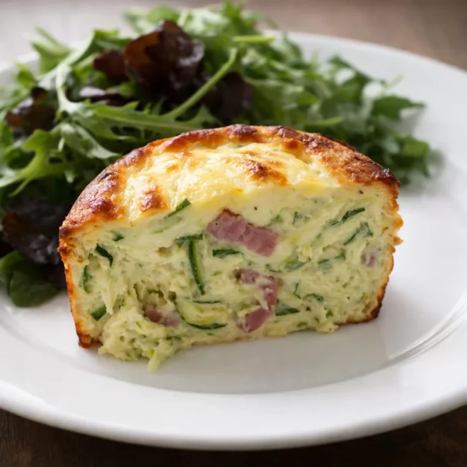 Flan de courgettes aux lardons : fondant gratiné