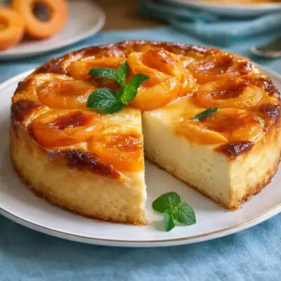 Recette flan pâtissier aux abricots (moelleux & brillant)