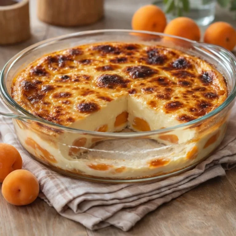 Flan pâtissier aux abricots maison : recette facile