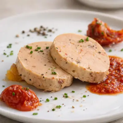 Foie gras de canard mi-cuit au cognac, fondant et facile