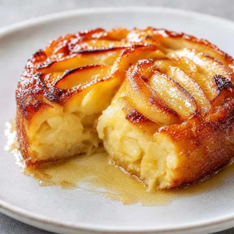Fondant aux pommes et mascarpone, cœur moelleux caramélisé