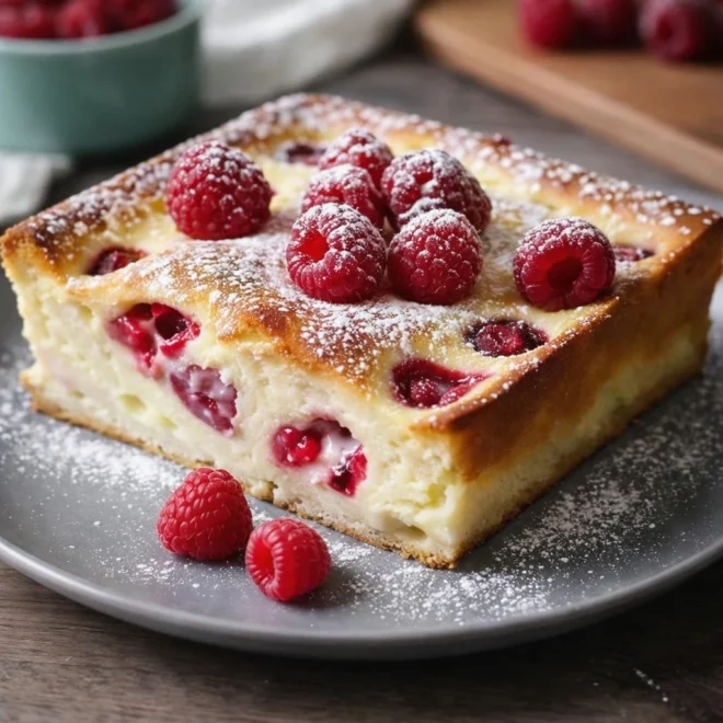 Fondant au chocolat blanc et framboises