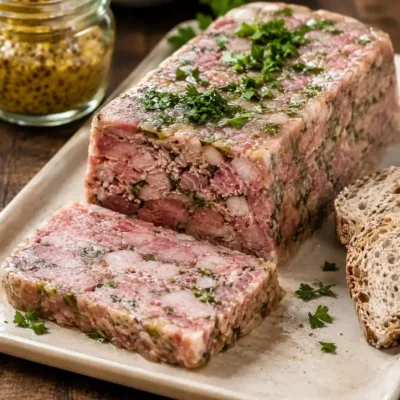 Recette fromage de tête de porc fermier : maison