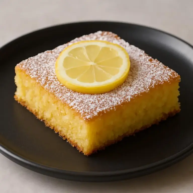 Gâteau au citron moelleux (type quatre-quarts) au four, glaçage sucre-citron