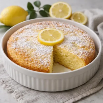 Gâteau au citron moelleux : recette au yaourt facile
