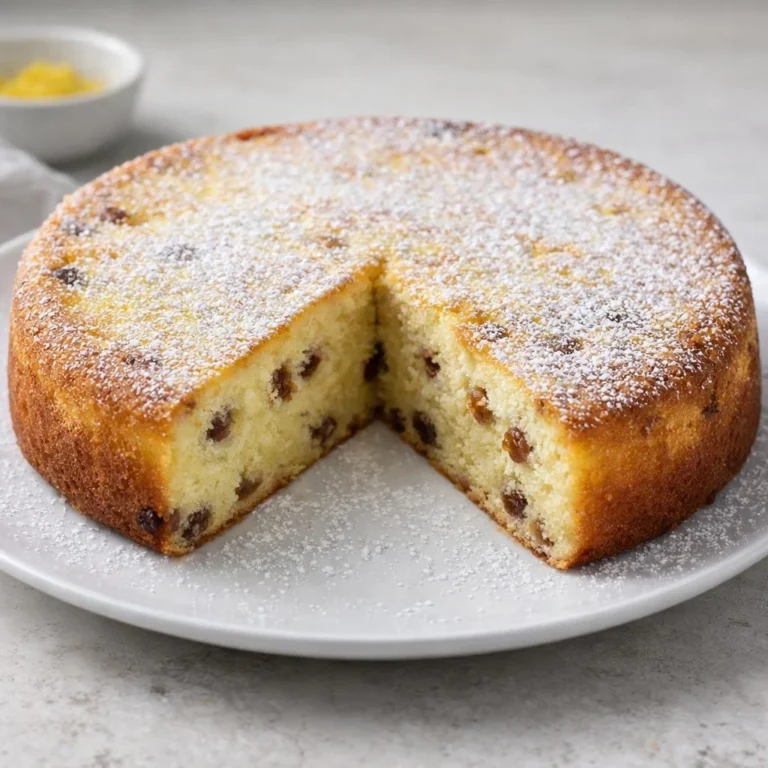 Recette gâteau de semoule aux raisins moelleux