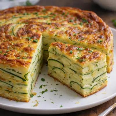 Gâteau invisible aux courgettes : curry & gruyère