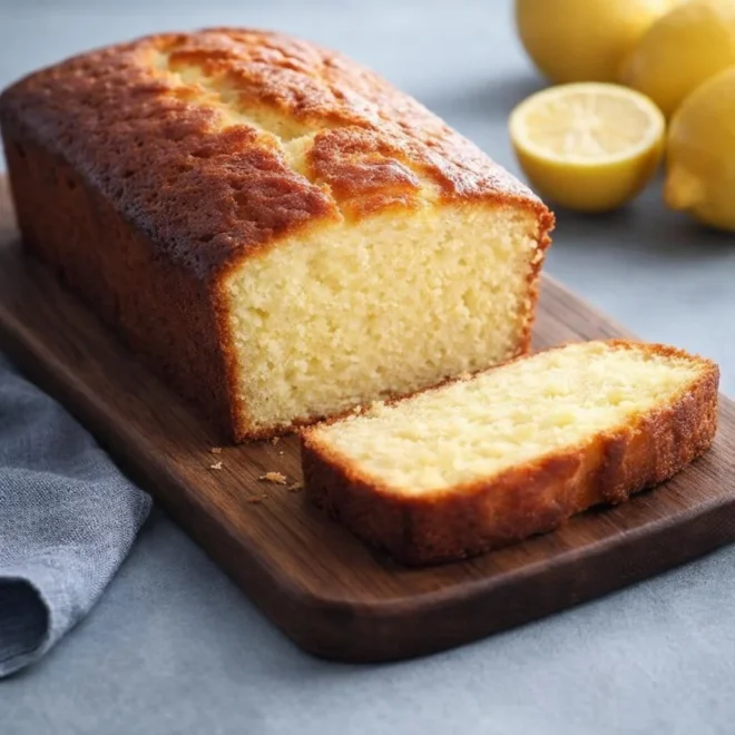 Gâteau moelleux au citron et crème fraîche (cake)