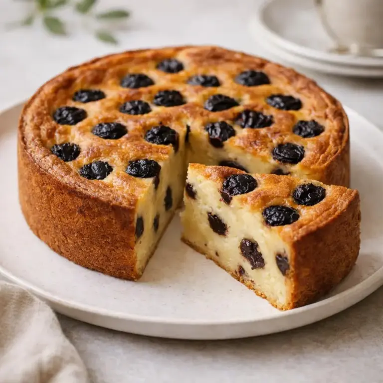 Gâteau moelleux aux œufs, lait et pépites de chocolat (style clafoutis) au four