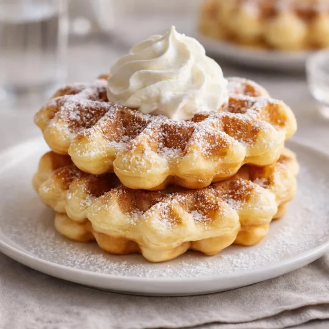 Recette de gaufres briochées moelleuses au beurre