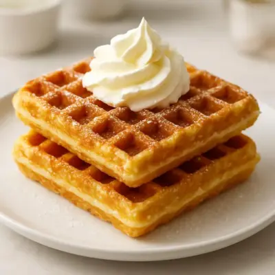 Gaufres liègeoises au sucre perlé, cœur moelleux et croustillant