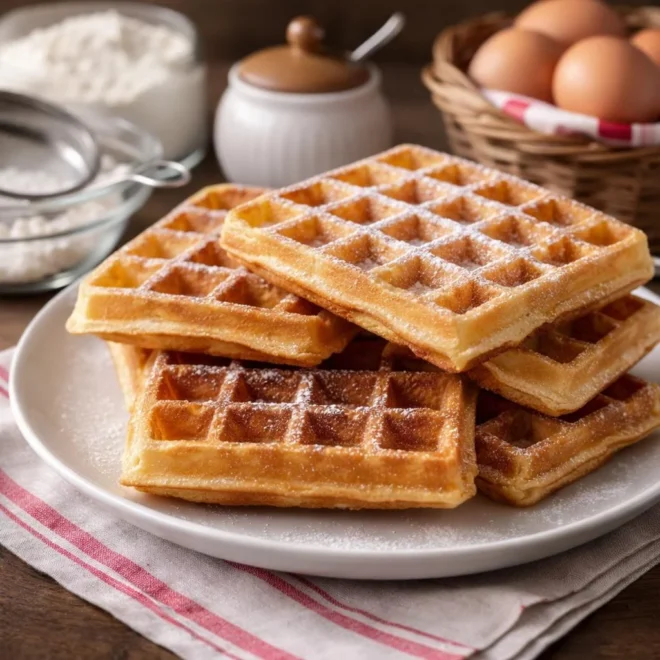 recette gaufres pâte levée traditionnelle