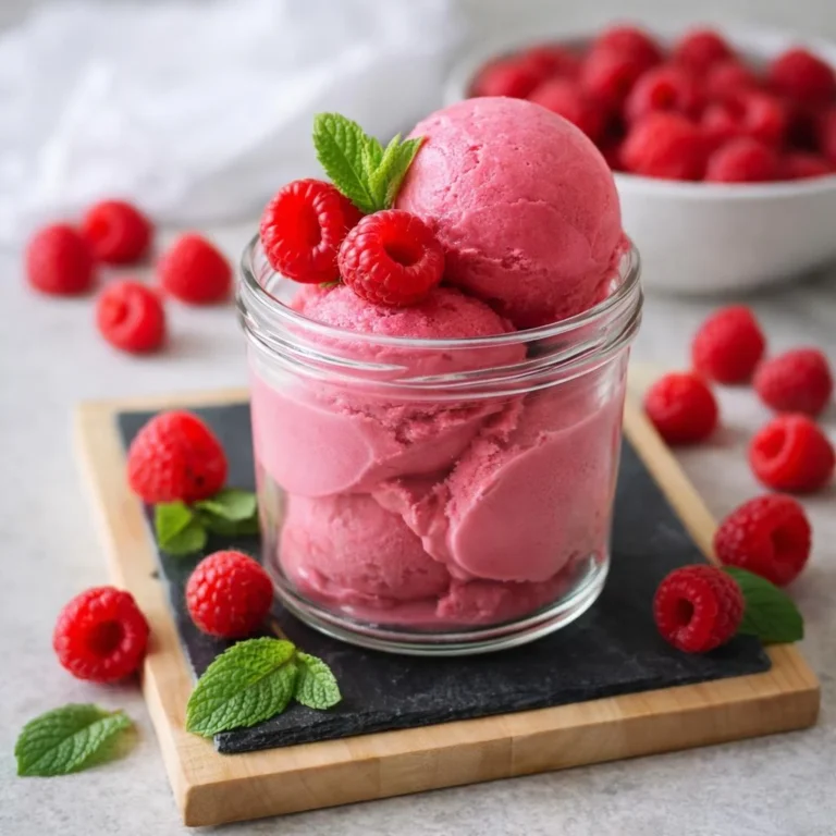 Recette glace minute framboise sans sorbetière