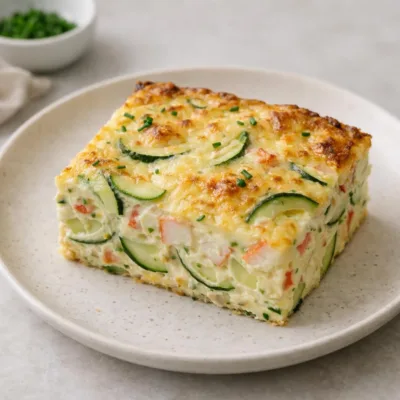 Gratin de courgettes et crabe au four : fondant