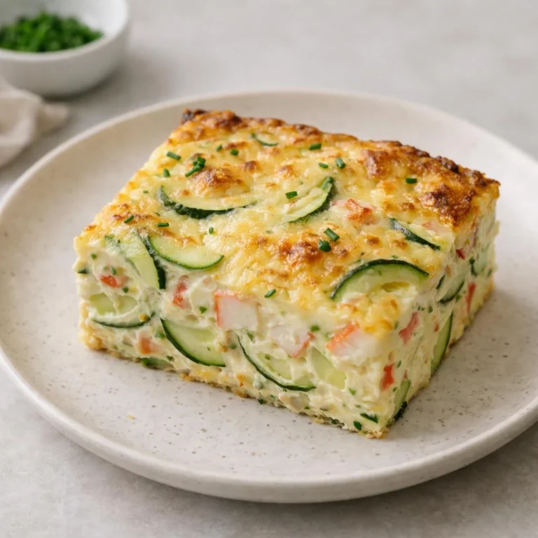 Gratin de courgettes et crabe au four : fondant