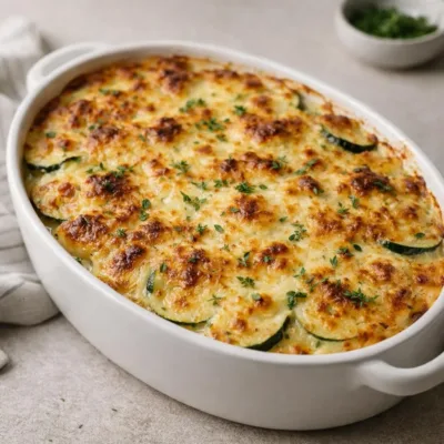 Gratin de courgettes et pommes de terre au comté