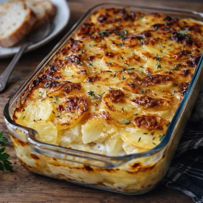 Gratin dauphinois à l’ancienne au lait entier