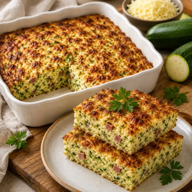 Gratin de Courgettes au Jambon et au Fromage