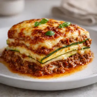 Gratin de courgettes façon lasagnes : mozzarella fondante