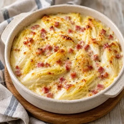 Gratin d’Endives au Jambon et Béchamel