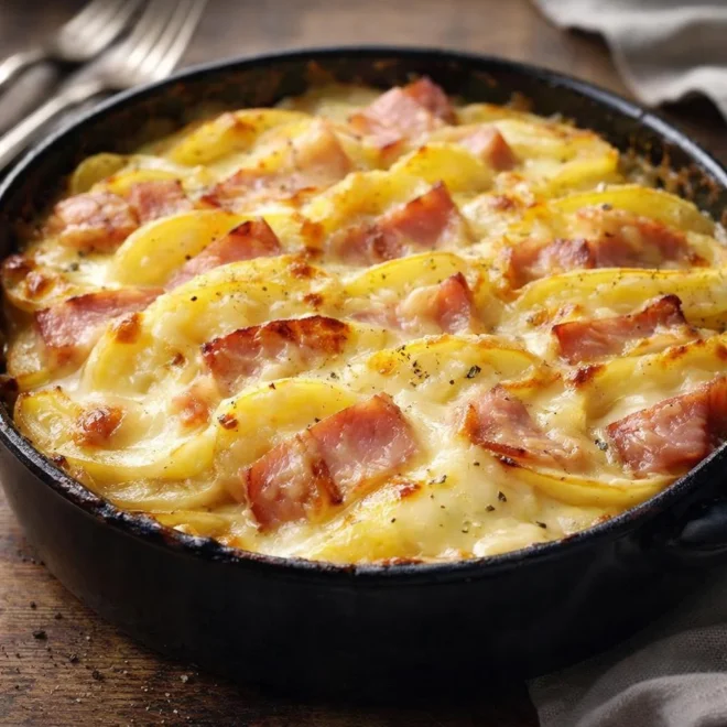 Gratin pomme de terre et raclette – fondant au four