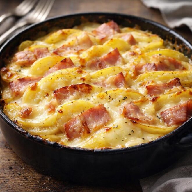 Gratin gourmand pomme de terre et raclette (8 tranches)