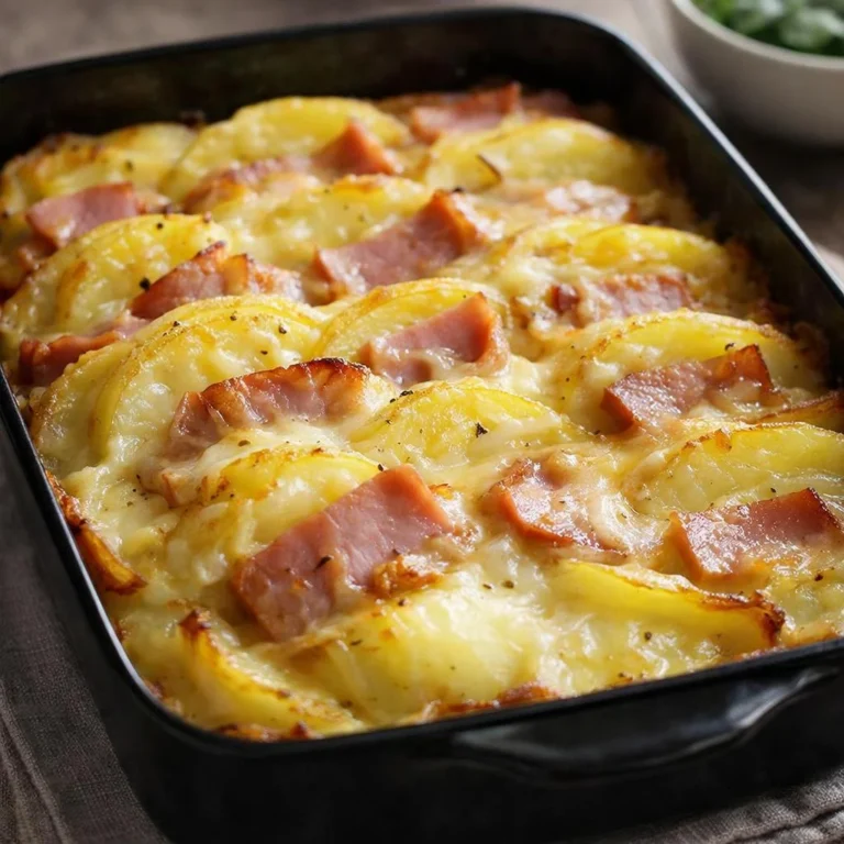 Gratin pommes de terre et raclette au four