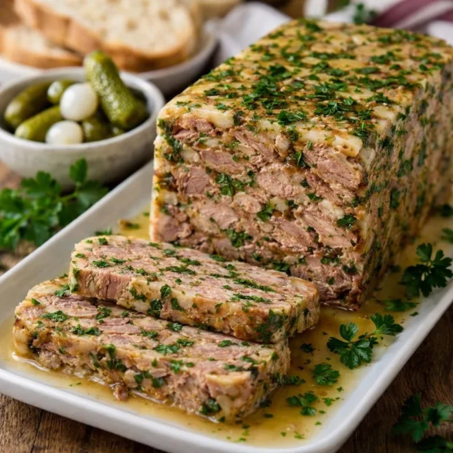 Jambonneau aux herbes fraîches au four : moelleux
