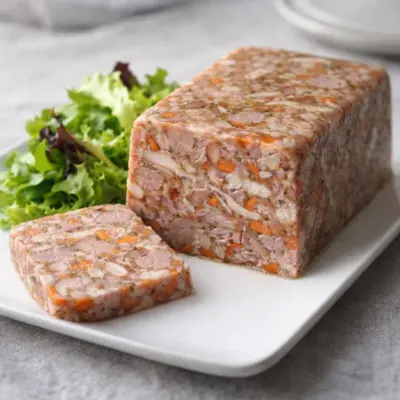 Jambonneau confit aux agrumes en terrine : recette