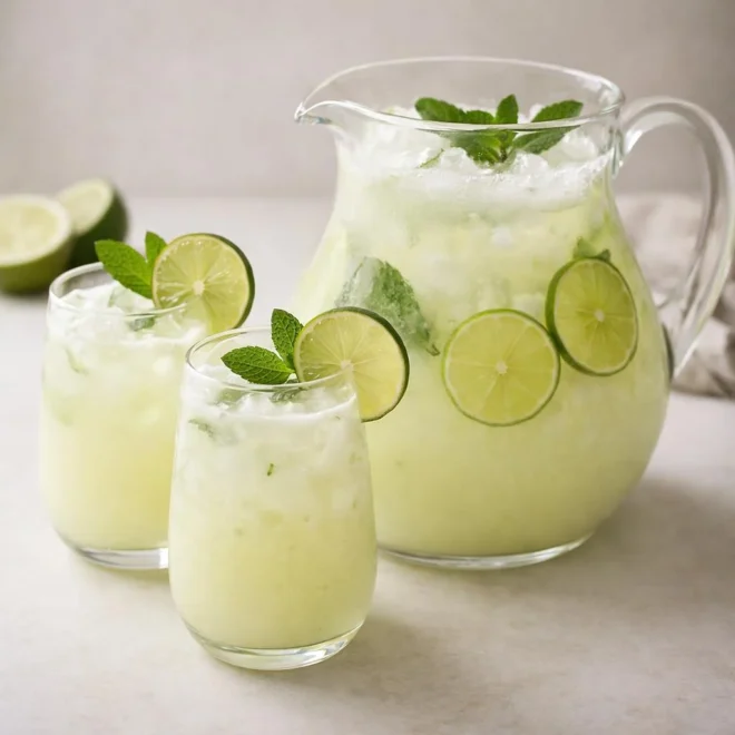 Limonade brésilienne (Limonada Suíça) au citron vert et menthe