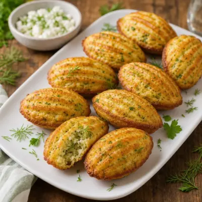 Madeleines Salées Courgette et Feta : Recette Moelleuse et Facile