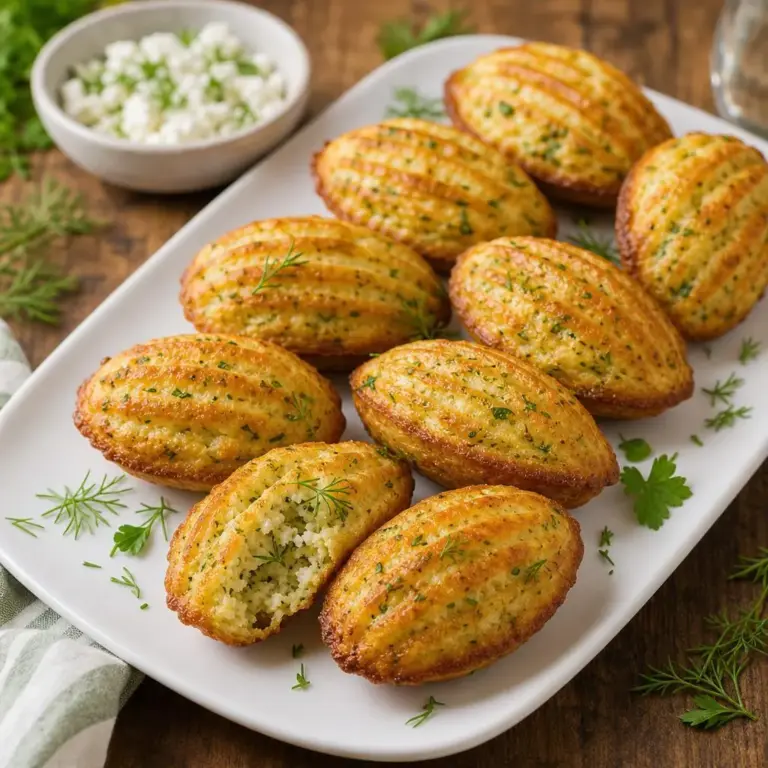 Madeleines Salées Courgette et Feta : Recette Moelleuse et Facile