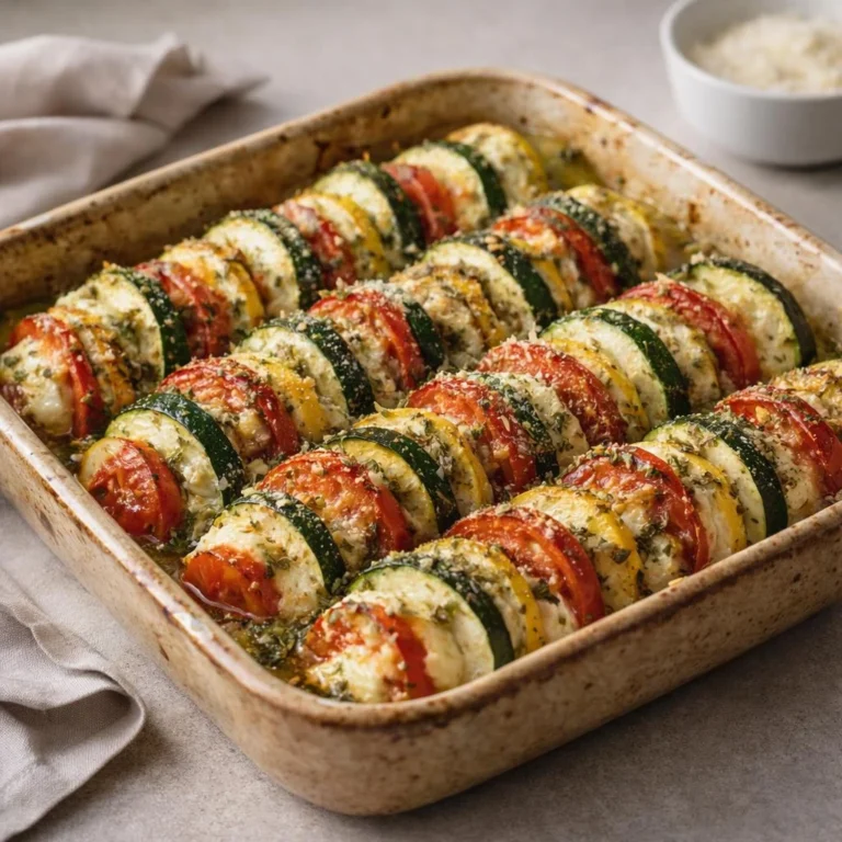 Gratin de légumes au four courgette tomate mozzarella