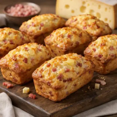 Mini cakes aux lardons et emmental (recette facile)