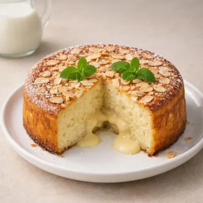 Recette gâteau au yaourt vanille moelleux aux amandes