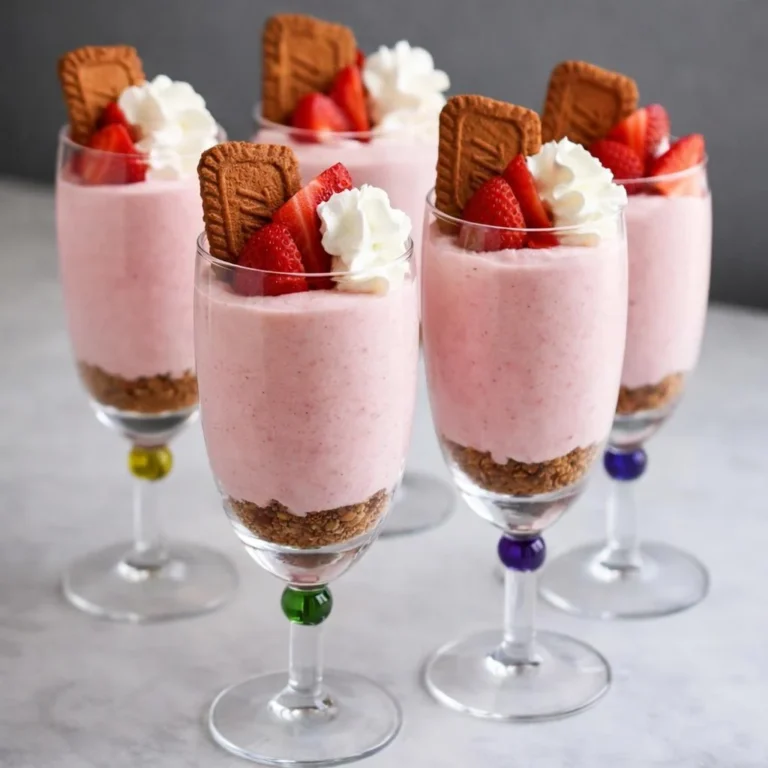 Mousse aux fraises et spéculoos : verrines sans cuisson