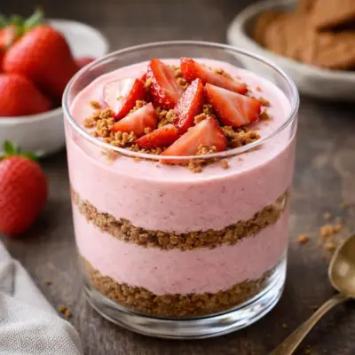 Mousse aux fraises et yaourt grec : légère & onctueuse
